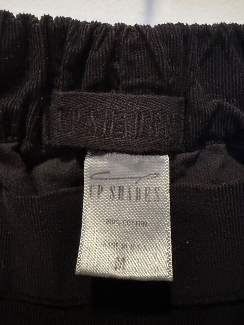 CP Shades Wide Leg Black Corduroy Pants Size M - Picture 3 of 4